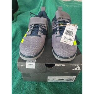 Adidas Powerlift 5 Weightlifting Shoes Grey Green Sz 4.5 Men/5.5 Women